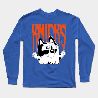 Bluey Knicks Basketball Long Sleeve T-Shirt